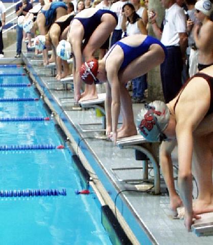 Start of 11-12 Women's 100 yd IM